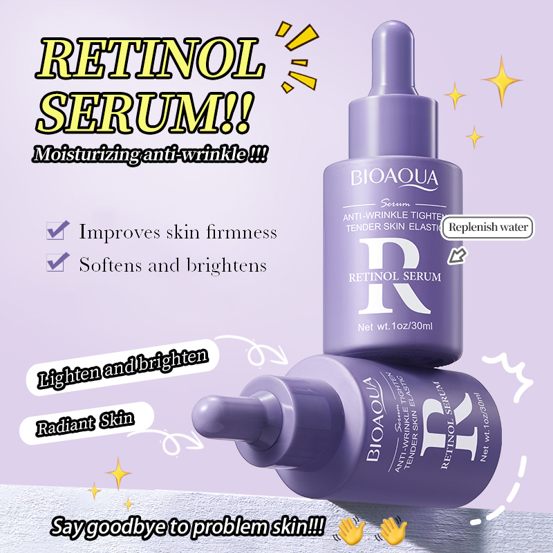 1/3 Buah BIOAQUA Serum Asam Hy - Retinol Vitamin A Cream ulasan dan harga
