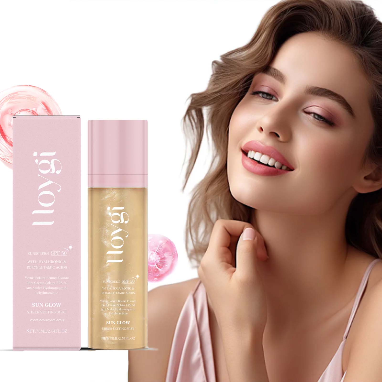 Spf 50+ Semprotan Pengaturan P - Polyglutamic Acid Moisturizer ulasan dan harga