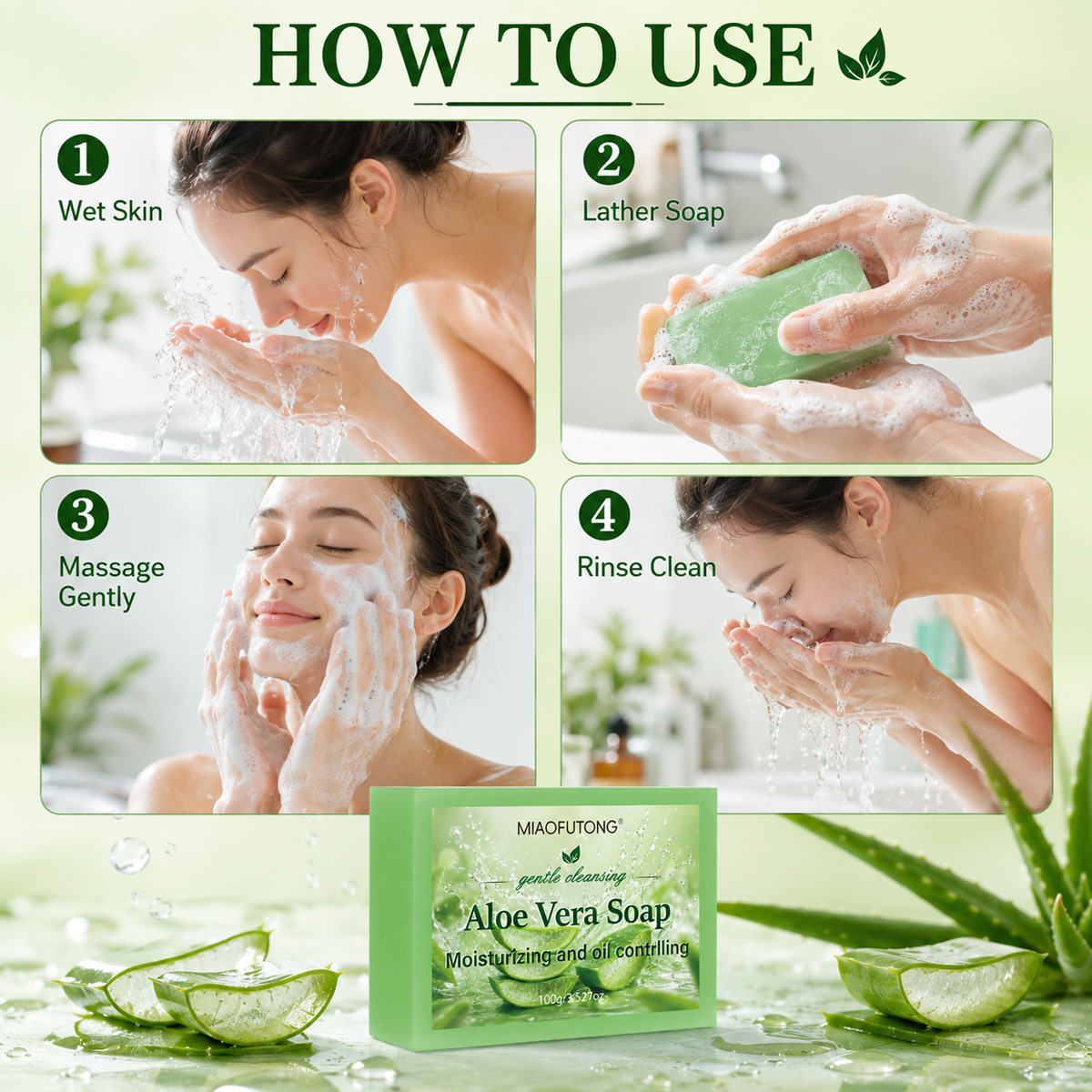 Sabun Minyak Esensial Aloe Ver - Skincare Qv ulasan dan harga