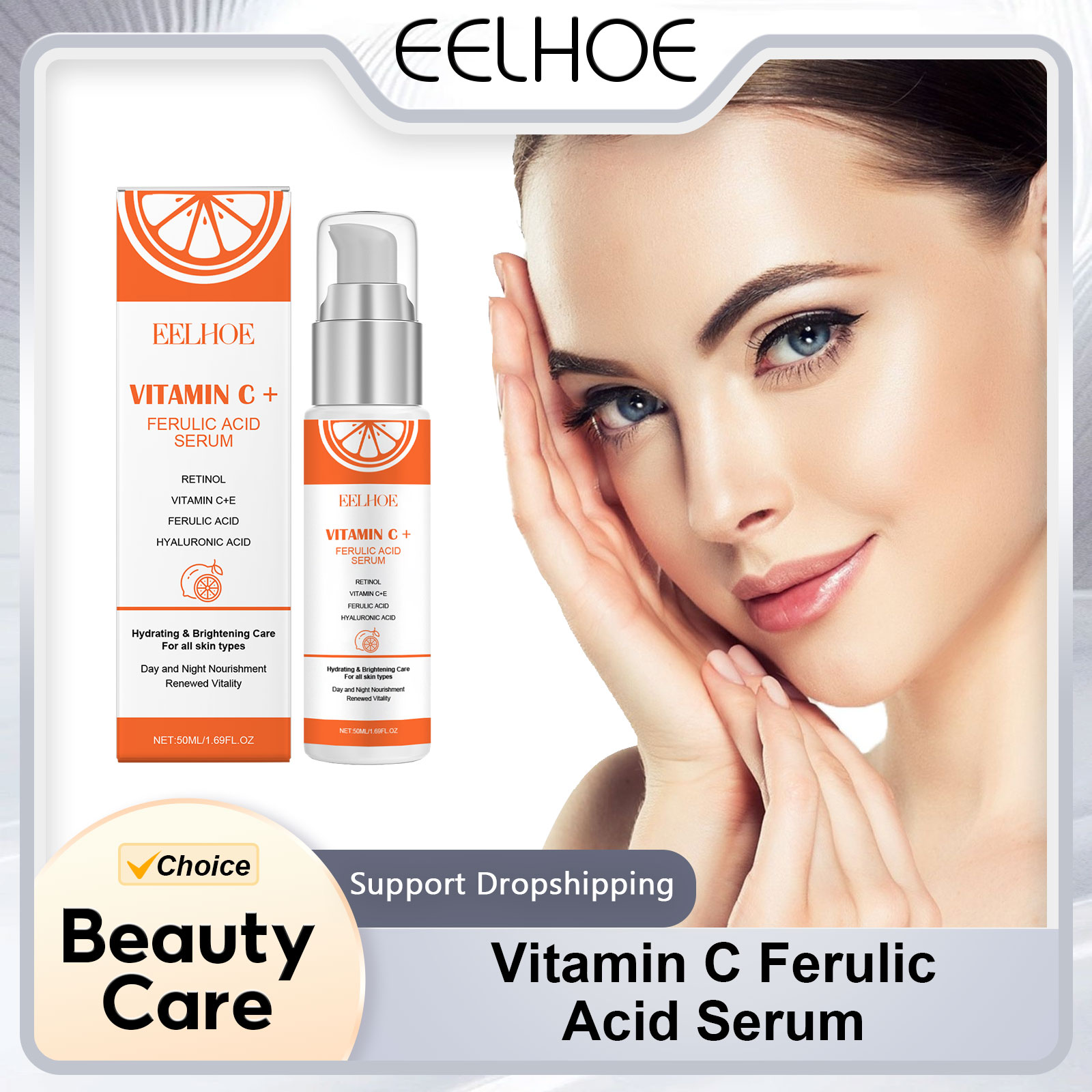 EELHOE Serum Vitamin C E, asam - Ferulic Acid Serum ulasan dan harga